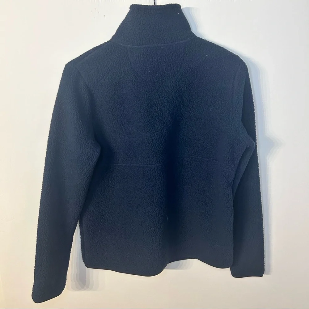 Vineyard Vines Women’s Navy Blue Sherpa Half-Zip Pullover, Size Small